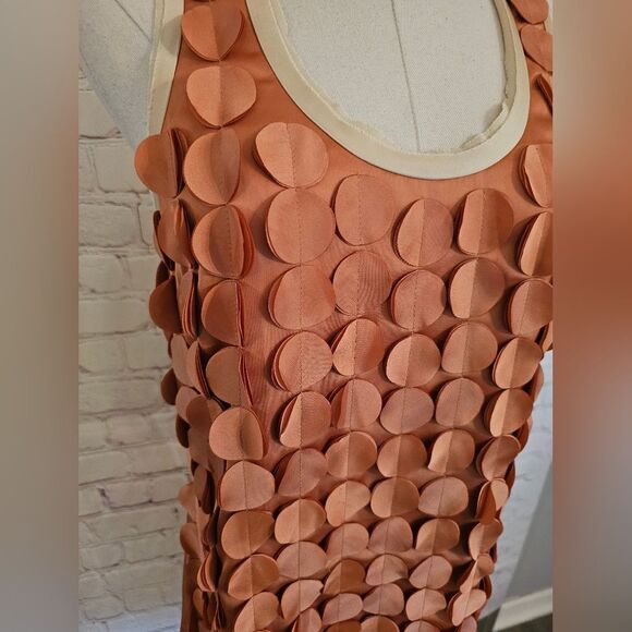 Ali Ro Laser-Cut Paillette Applique Racerback Dress | Pheasant | Size 0 | NWT - Picture 2 of 9